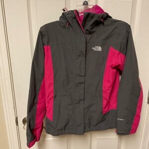 The North Face fuscia/grey casual jacket.  EUC.  Size XS.